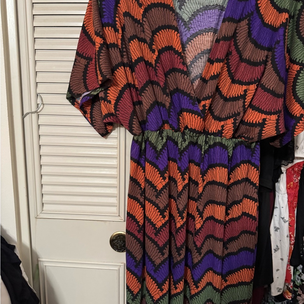 SWAK Multicolor Floral Maxi Dress size 1x. NWOT